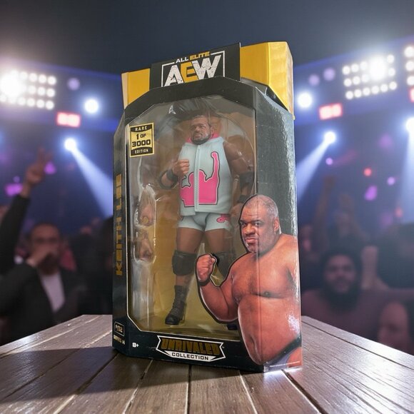 AEW Unrivaled 6” Keith Lee Figure, Entrance Vest, Elbow Pads & Fist, CHASE - Picture 1 of 6